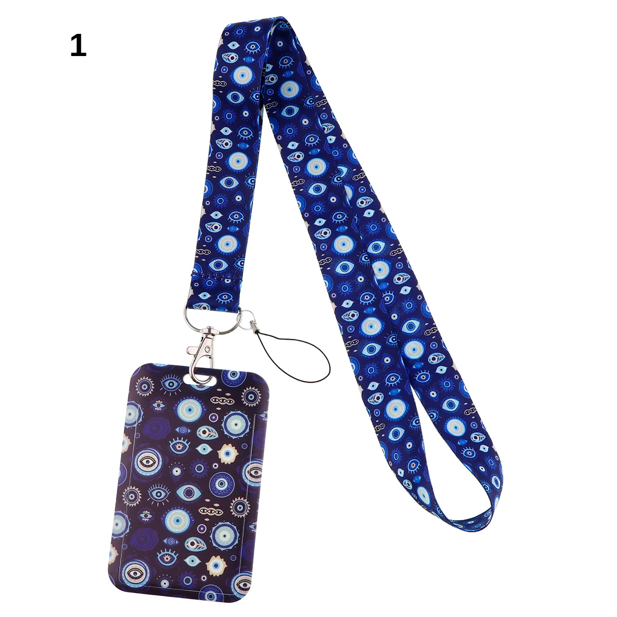 Turkish Evil Eye ID-Card Holder - Phone Strap and Keychain - Cute Pass Holder