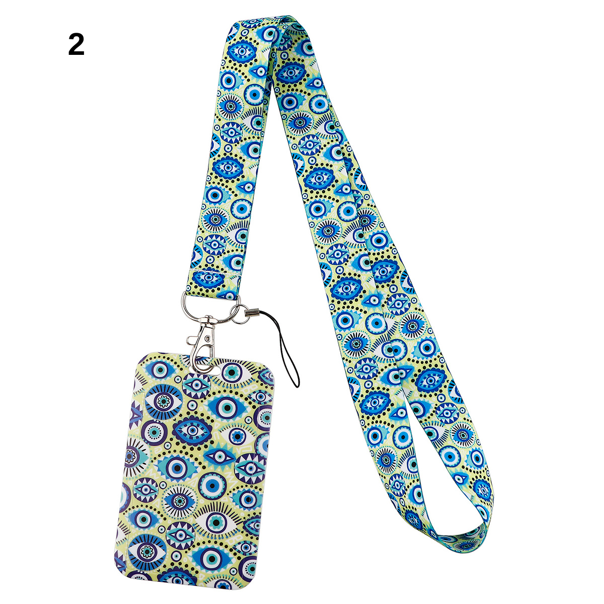 Turkish Evil Eye ID-Card Holder - Phone Strap and Keychain - Cute Pass Holder