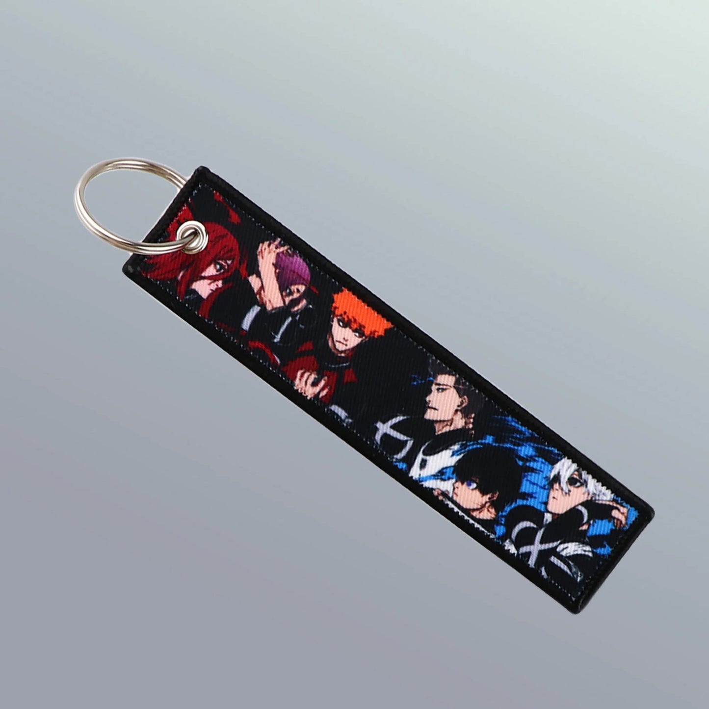 Double-Sided Emdroided Anime Keychain โ Football-Inspired Cutie!