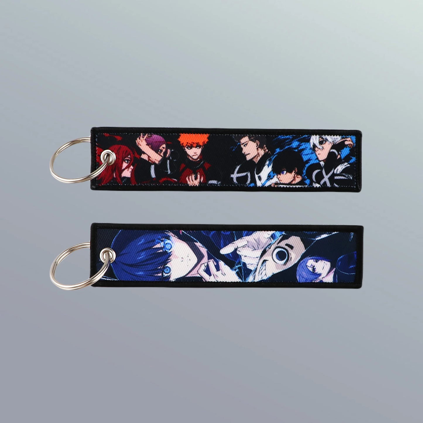 Double-Sided Emdroided Anime Keychain โ Football-Inspired Cutie!