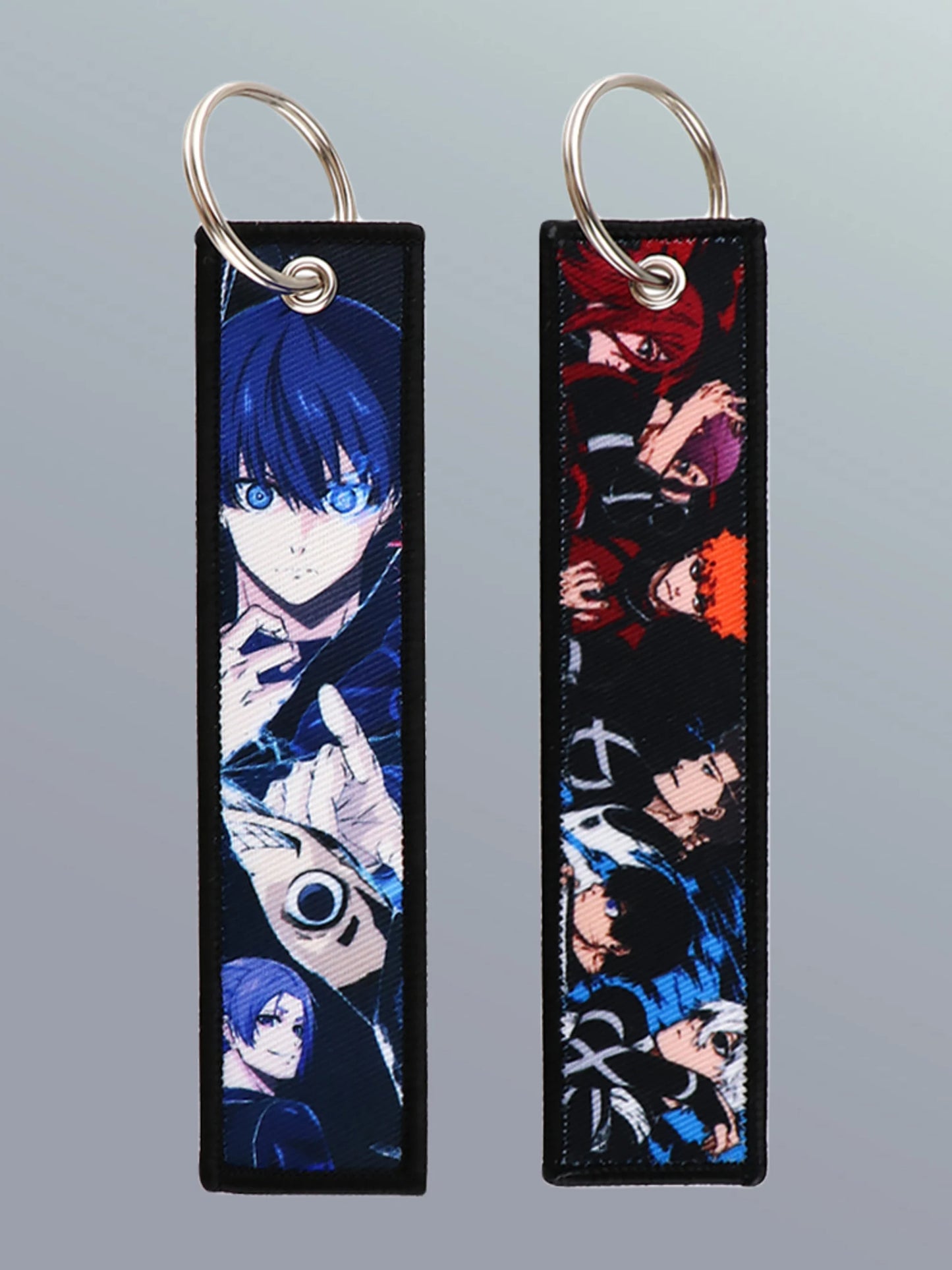 Double-Sided Emdroided Anime Keychain โ Football-Inspired Cutie!