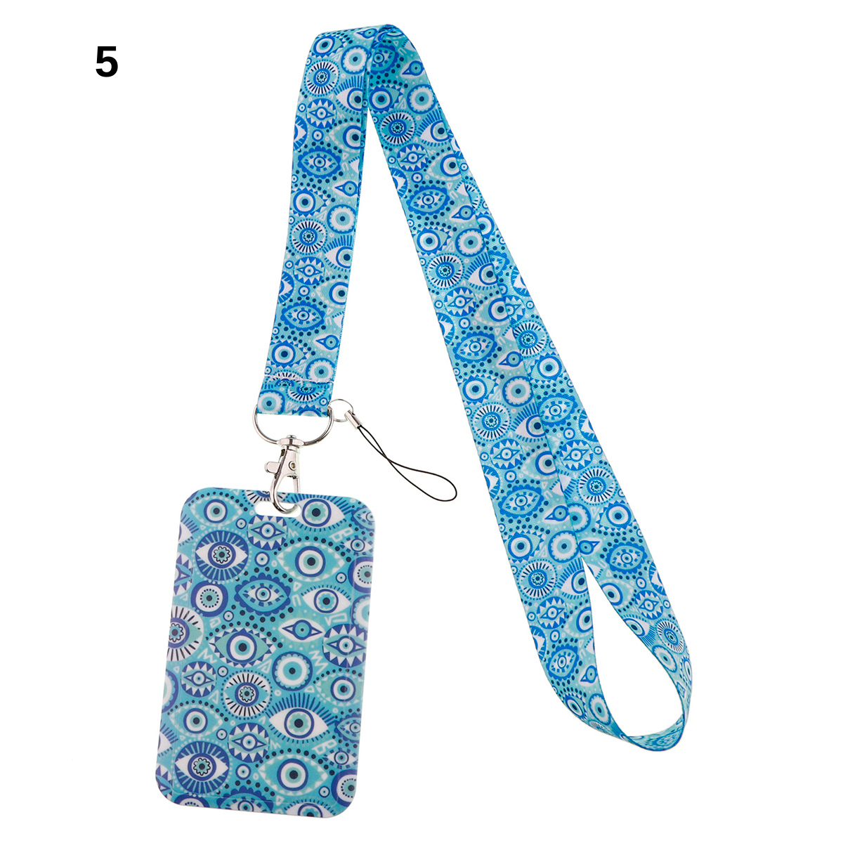 Turkish Evil Eye ID-Card Holder - Phone Strap and Keychain - Cute Pass Holder