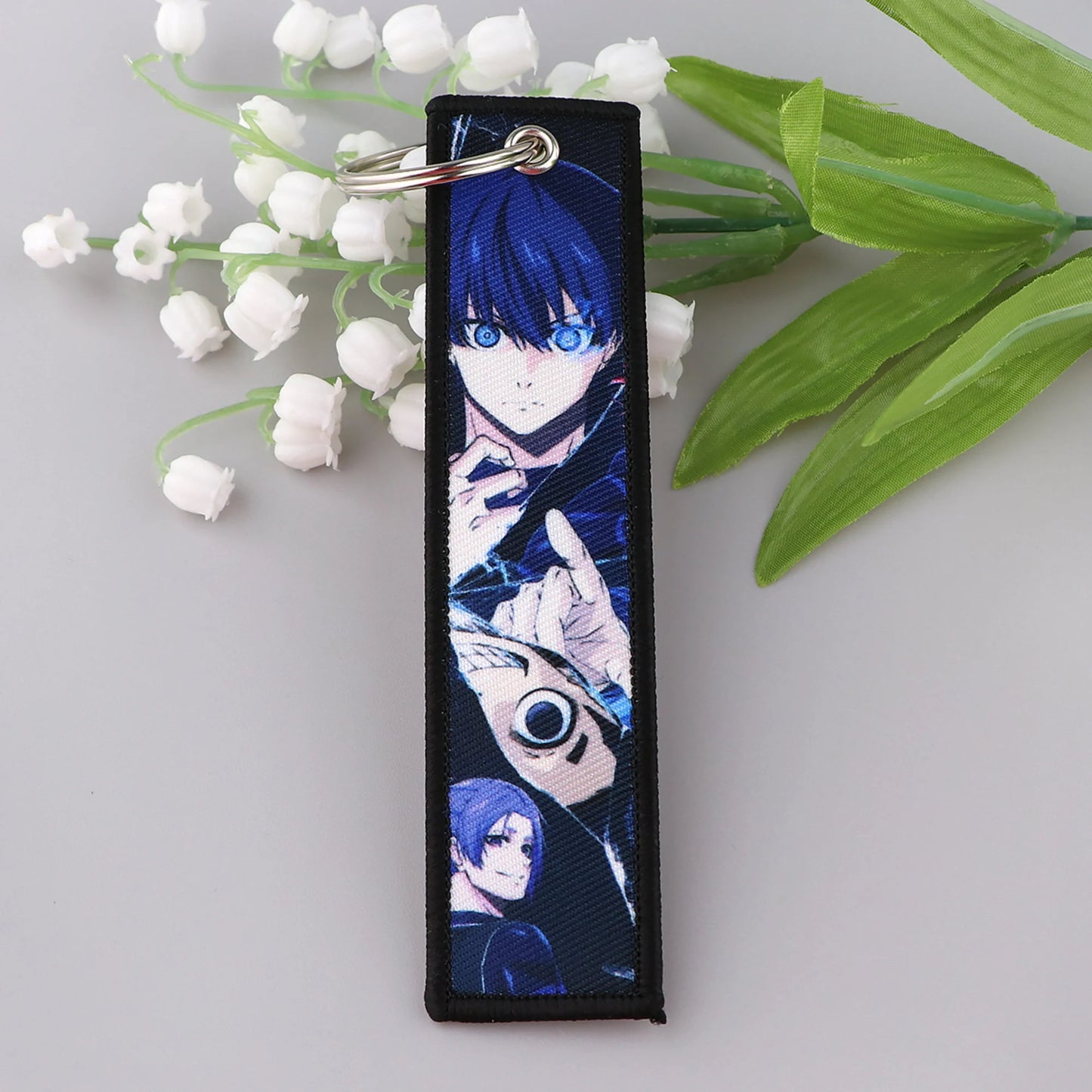 Double-Sided Emdroided Anime Keychain โ Football-Inspired Cutie!