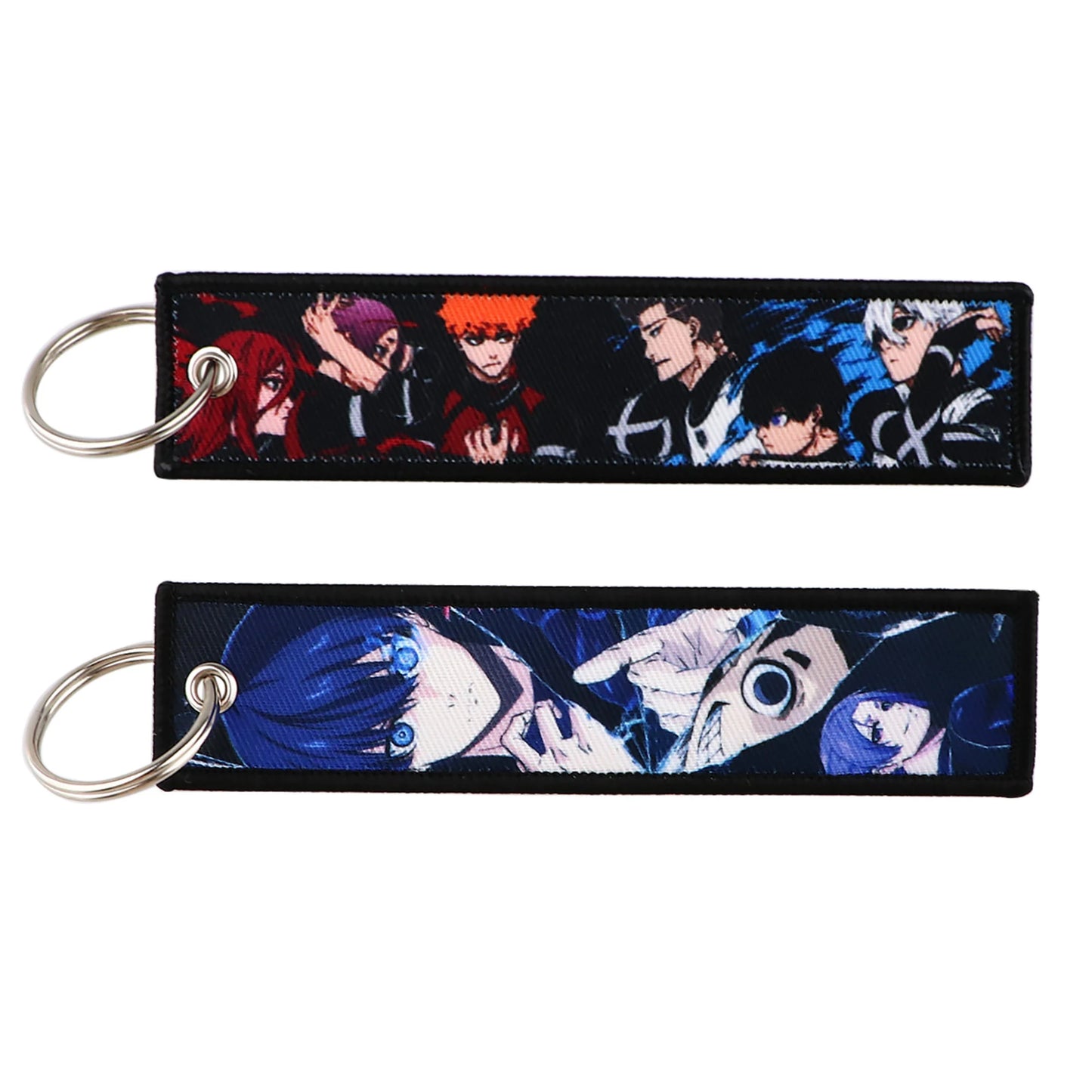 Double-Sided Emdroided Anime Keychain โ Football-Inspired Cutie!