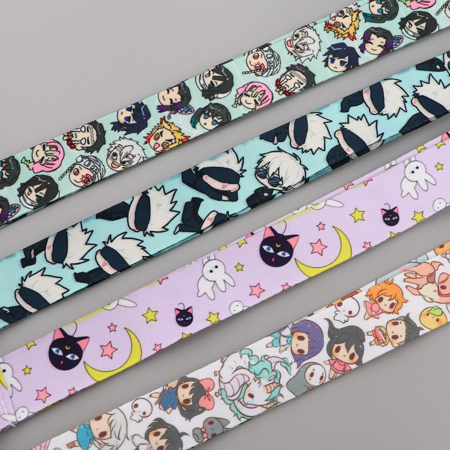 Anime Lanyard Card Holder with Phone Holder and Photocard Holder - Cute Card Holder for ID Cards  - Anime Merch Phone Strap