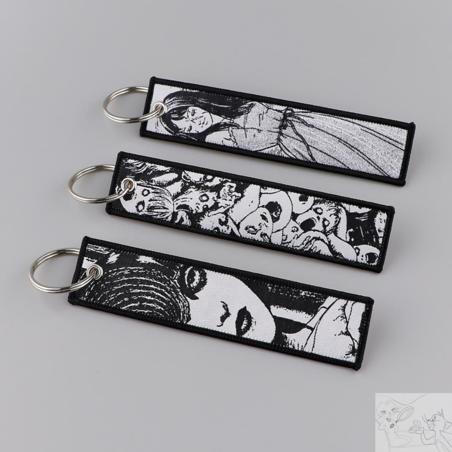 Unleash Your Inner Otaku with Our Horror-Inspired Anime Jet Tag Keychain!