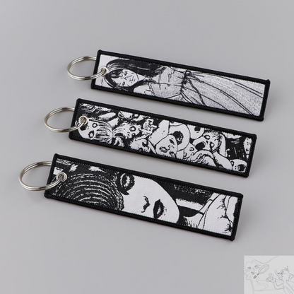 Unleash Your Inner Otaku with Our Horror-Inspired Anime Jet Tag Keychain!
