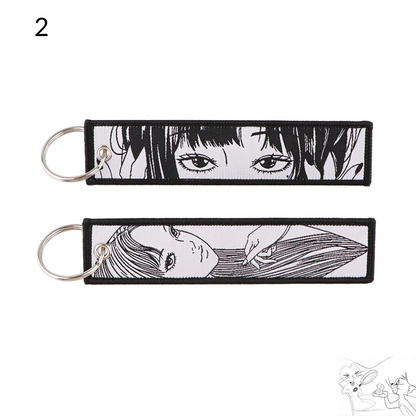 Unleash Your Inner Otaku with Our Horror-Inspired Anime Jet Tag Keychain!