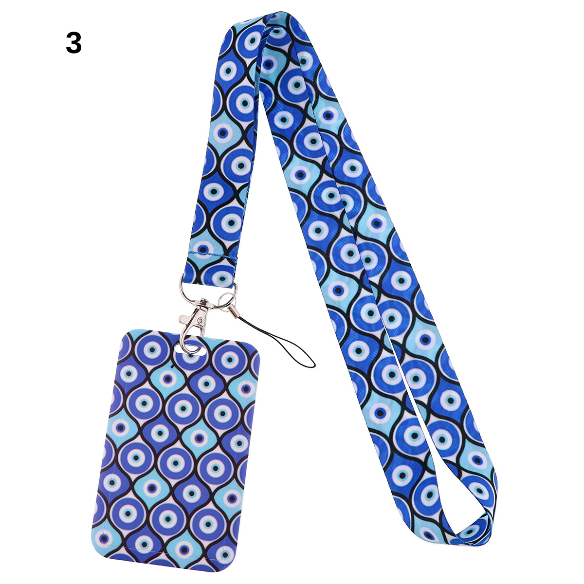 Turkish Evil Eye ID-Card Holder - Phone Strap and Keychain - Cute Pass Holder