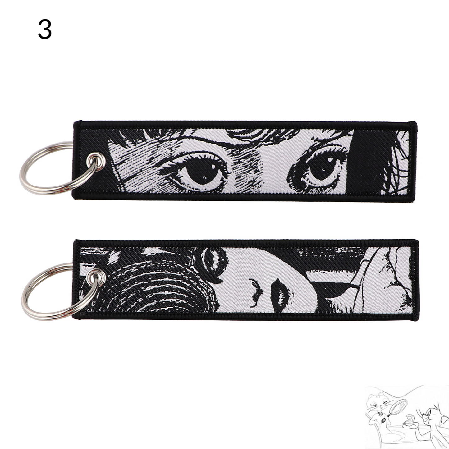 Unleash Your Inner Otaku with Our Horror-Inspired Anime Jet Tag Keychain!