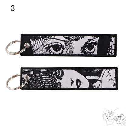 Unleash Your Inner Otaku with Our Horror-Inspired Anime Jet Tag Keychain!