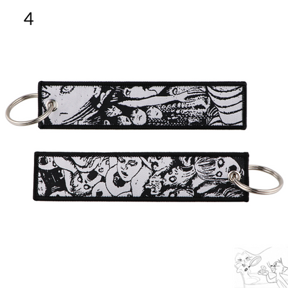 Unleash Your Inner Otaku with Our Horror-Inspired Anime Jet Tag Keychain!