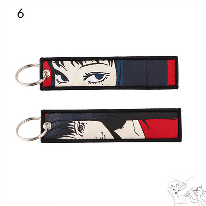 Unleash Your Inner Otaku with Our Horror-Inspired Anime Jet Tag Keychain!