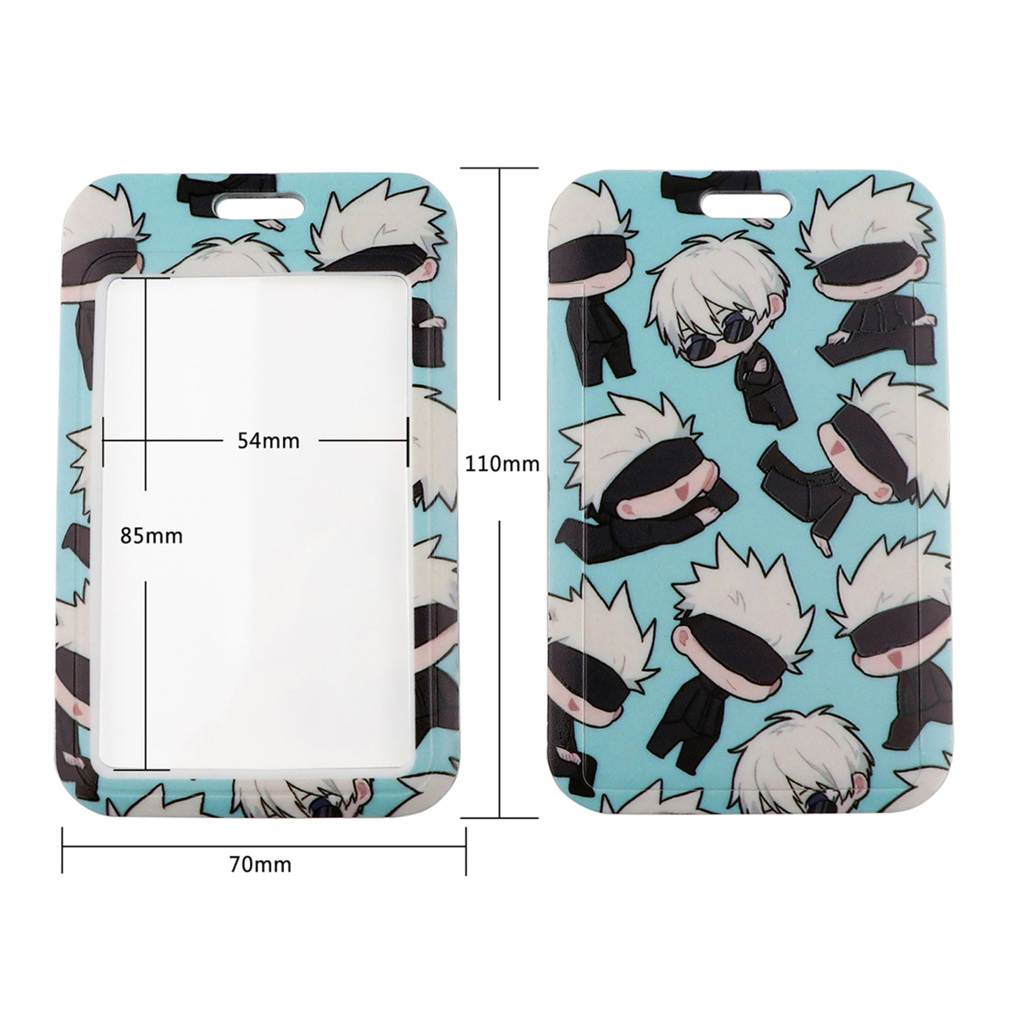 Anime Lanyard Card Holder with Phone Holder and Photocard Holder - Cute Card Holder for ID Cards  - Anime Merch Phone Strap