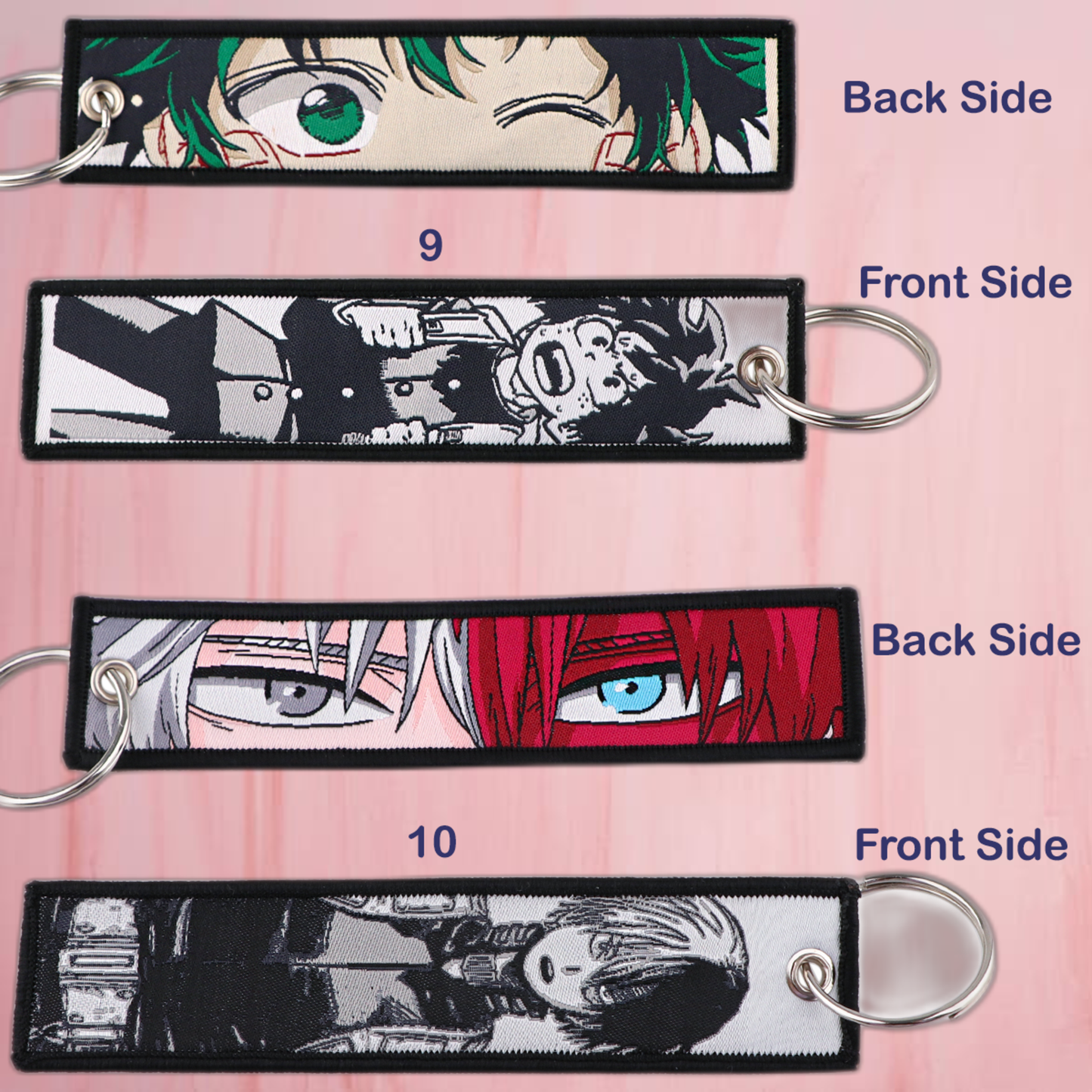Embroidered - Anime Inspired Keychain
