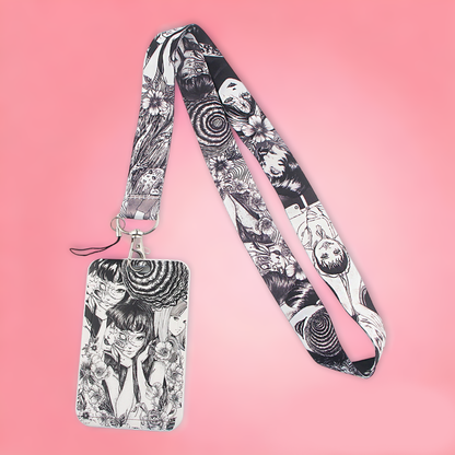 Embrace the Enigma: Unveil Horror-Inspired Elegance with Our Anime Card Holder and Keychain Duo