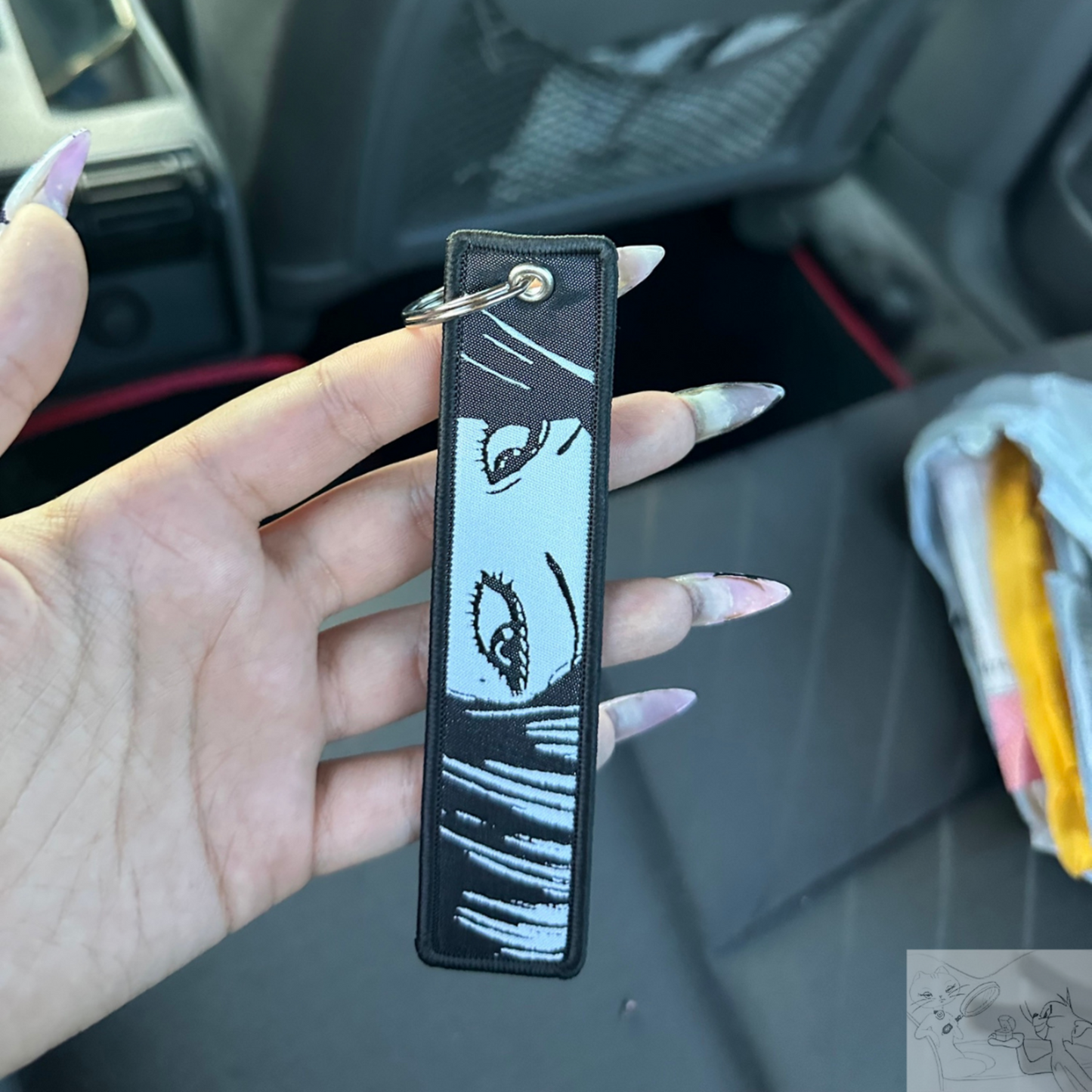 Unleash Your Inner Otaku with Our Horror-Inspired Anime Jet Tag Keychain!