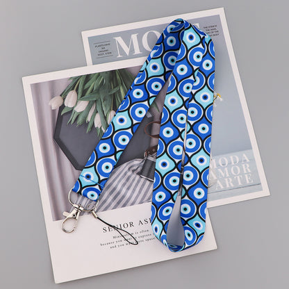 Turkish Evil Eye ID-Card Holder - Phone Strap and Keychain - Cute Pass Holder