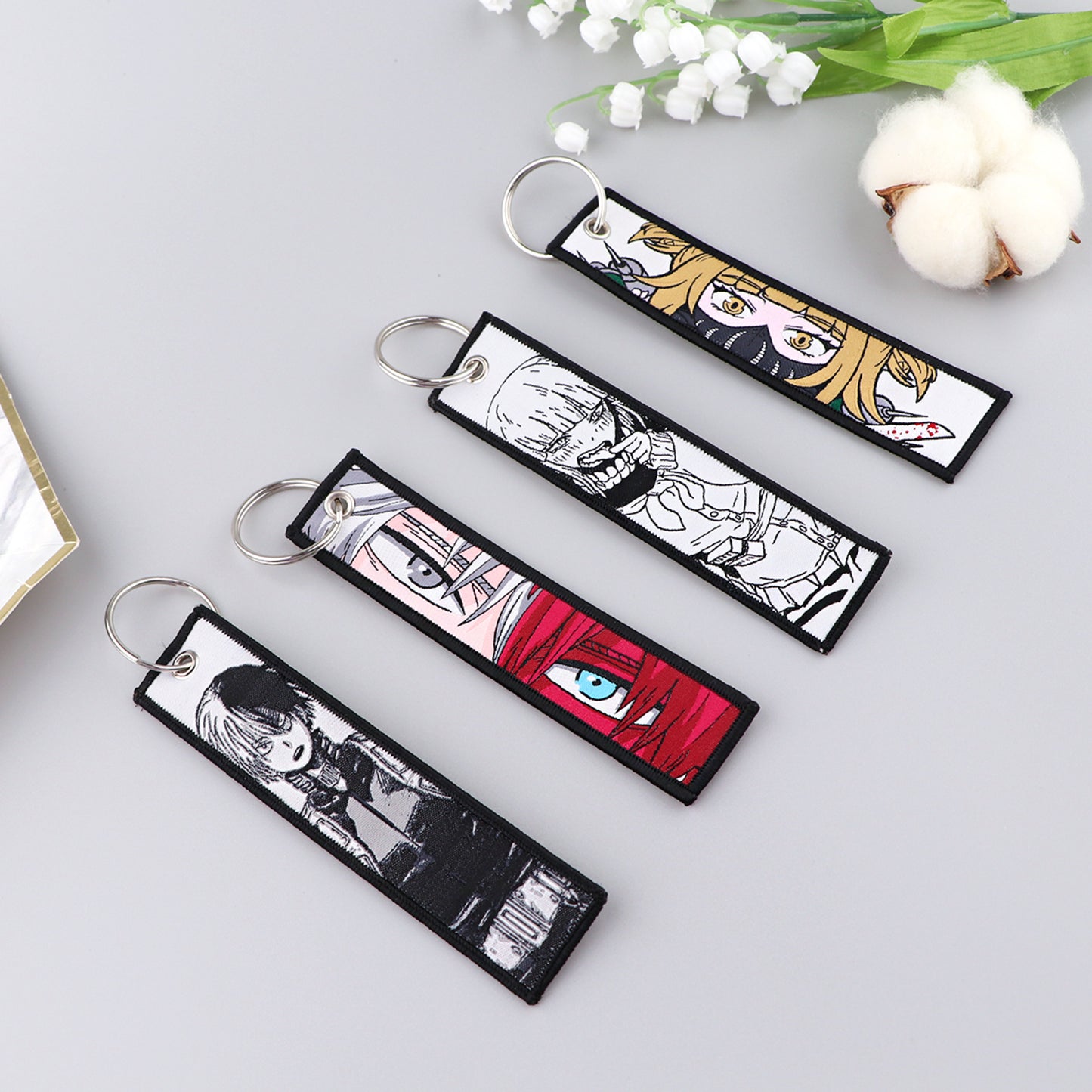 Embroidered - Anime Inspired Keychain