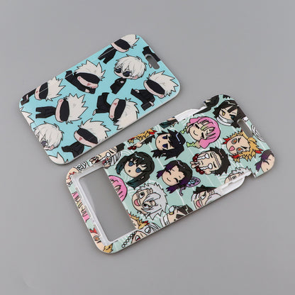 Anime Lanyard Card Holder with Phone Holder and Photocard Holder - Cute Card Holder for ID Cards  - Anime Merch Phone Strap