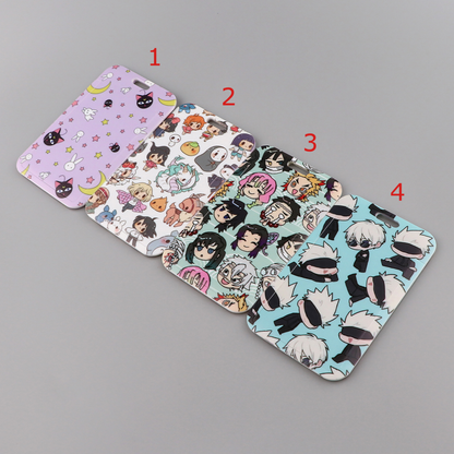 Anime Lanyard Card Holder with Phone Holder and Photocard Holder - Cute Card Holder for ID Cards  - Anime Merch Phone Strap
