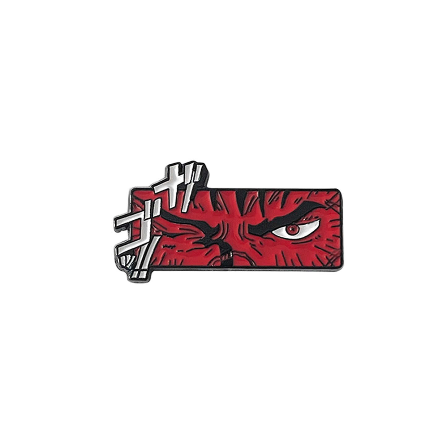 Dark Warrior Armor Enamel Pin – Fierce Eye & Beast Helmet Design